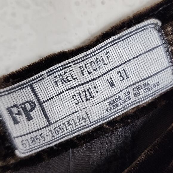 NWT Free People Silk Velour Extreme Wide Leg Size 31 Pants - Picture 6 of 9